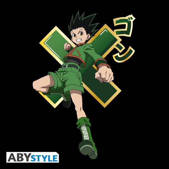 ABYstyle Hunter x Hunter Gon T-shirt - L izmērs / Melns - Vīriešu kokvilnas T-krekls