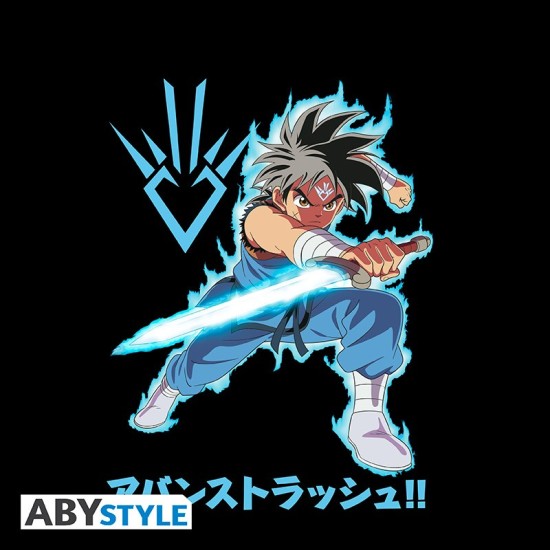 ABYstyle Dragon Quest Dai Avan Strash T-shirt - S izmērs / Melns - Vīriešu kokvilnas T-krekls