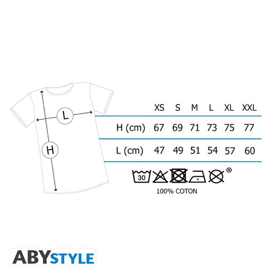 ABYstyle Dragon Ball Kamehameha T-shirt - M izmērs / Pelēks - Vīriešu kokvilnas T-krekls