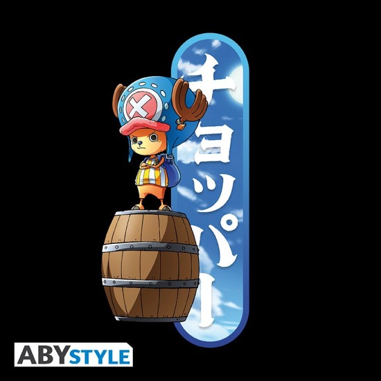 ABYstyle One Piece Tony Tony Chopper T-shirt - M izmērs / Melns - Vīriešu kokvilnas T-krekls