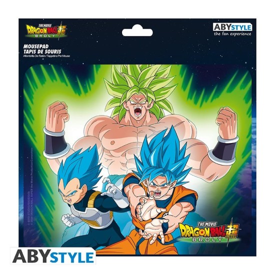 ABYstyle Dragon Ball Broly Flexible Mousepad 23.5 x 19.5 cm - Goku & Vegeta - Peles paliktnis