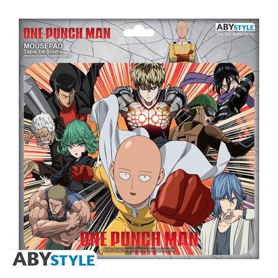 ABYstyle One-Punch Man Flexible Mousepad 23.5 x 19.5 cm - Heroes - Peles paliktnis