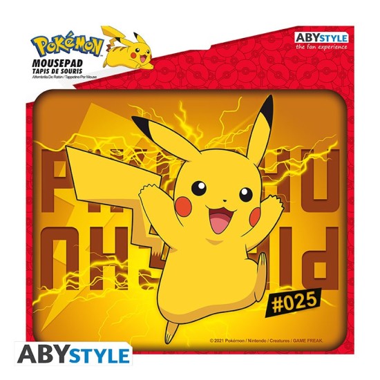 ABYstyle Pokemon Flexible Mousepad 23.5 x 19.5 cm - Pikachu - Peles paliktnis