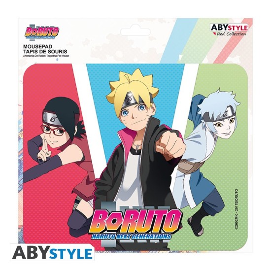 ABYstyle Boruto Flexible Mousepad 23.5 x 19.5 cm - Boruto's Team - Peles paliktnis