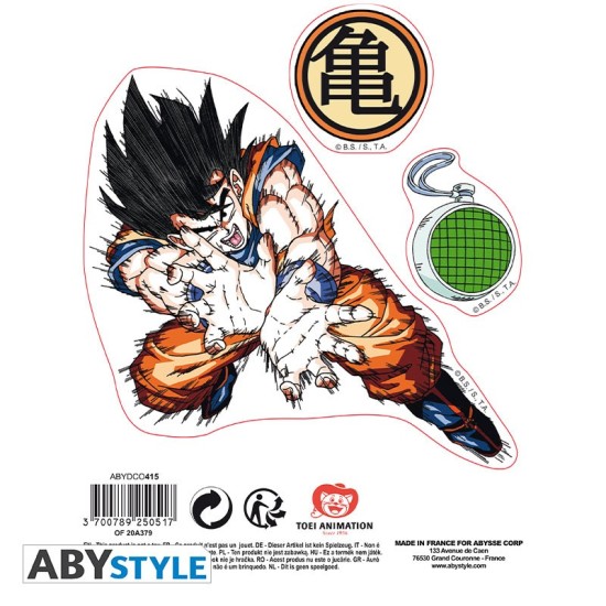 ABYstyle Dragon Ball Z Stickers 2 sheets / 16 x 11cm - Goku and Shenron - Uzlīmju komplekts