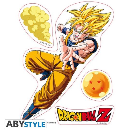 ABYstyle Dragon Ball Z Stickers 2 sheets / 16 x 11cm - Goku and Vegeta - Uzlīmju komplekts