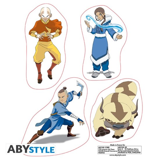 ABYstyle Avatar Stickers 2 sheets / 16 x 11cm - Group - Uzlīmju komplekts