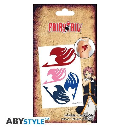 ABYstyle Fairy Tail Tattoos 10 x 15 cm - Tetovējumi