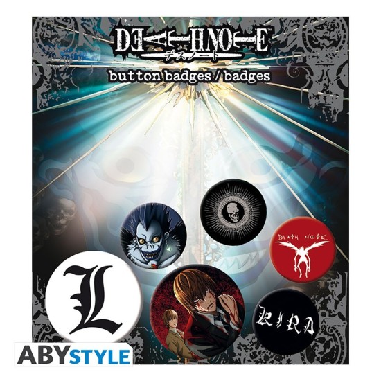 ABYstyle Death Note Pin Badge Pack (6 pcs.) - Mix - Piespraude