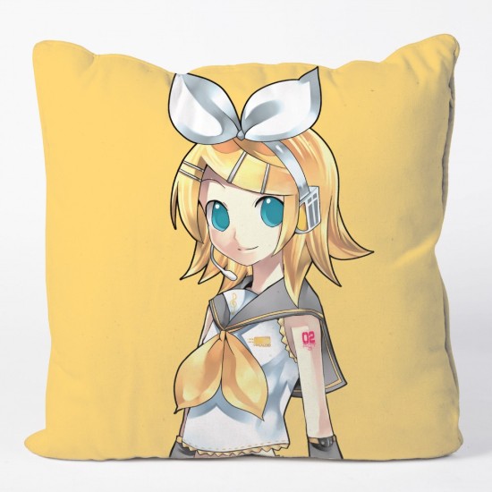 Popbuddies Kagamine Rin & Len Cushion Cover 50 x 50 cm - Kagamine Rin - Dekoratīva spilvendrāna