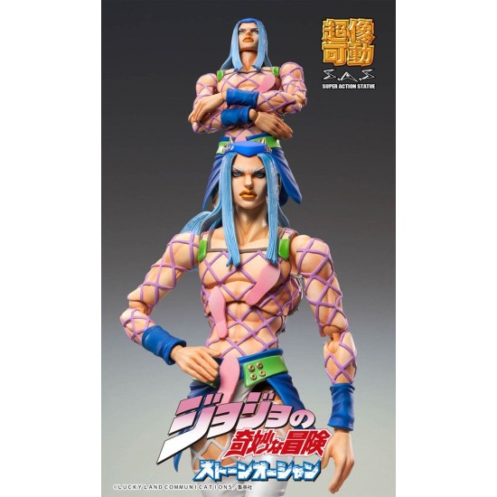 Medicos Entertainment Jojo's Bizarre Adventure Part 6 Stone Ocean Action Chozokado Figure 15cm - Narciso A - Plastmasas figūriņa