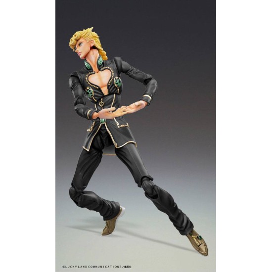 Medicos Entertainment Jojo's Bizarre Adventure Part 5 Super Action Chozokado Figure 15cm - Giorno Giovanna - Plastmasas figūriņa