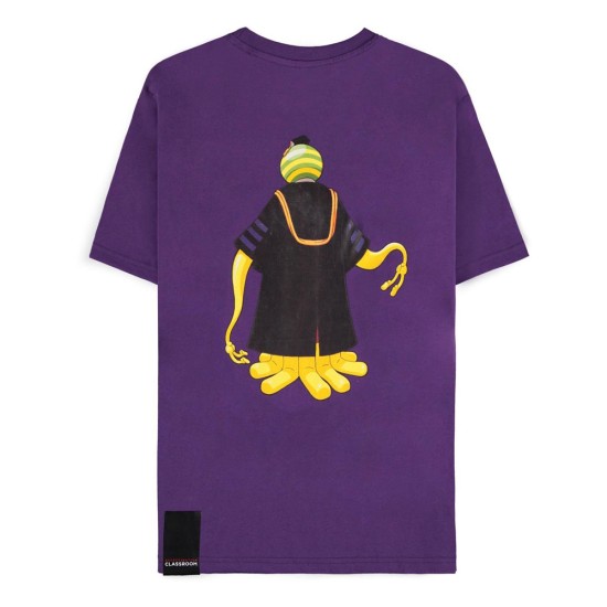 Difuzed Assassination Classroom Koro-Sensei Purple T-shirt - L izmērs / Violets - Vīriešu kokvilnas T-krekls