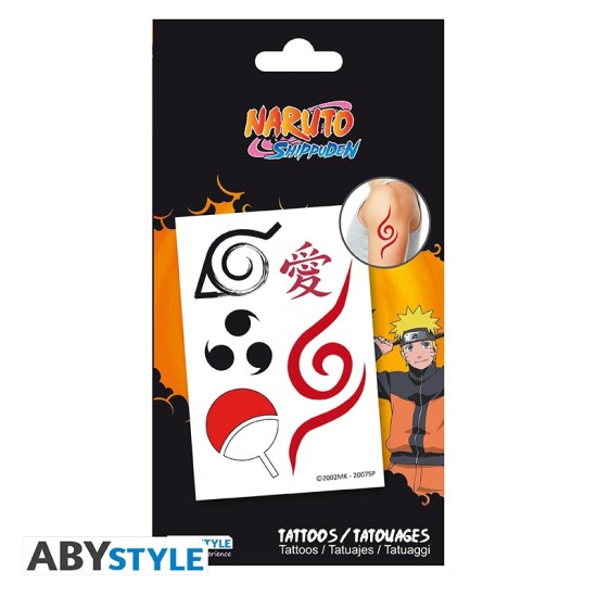 ABYstyle Naruto Shippuden Tattoos 10 x 15 cm - Tetovējumi