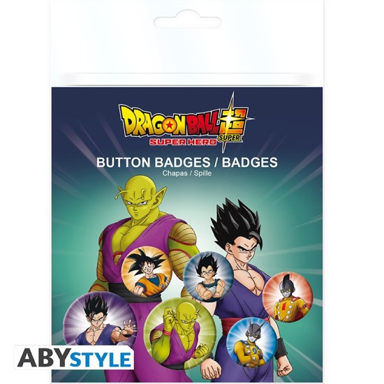 ABYstyle Dragon Ball Hero Pin Badge Pack (6 pcs.) - Characters - Piespraude