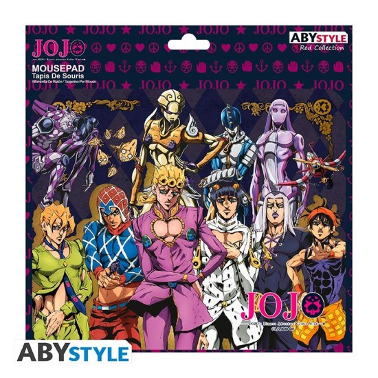 ABYstyle Jojo's Bizzare Adventure Flexible Mousepad 23.5 x 19.5 cm - Golden Wind - Peles paliktnis