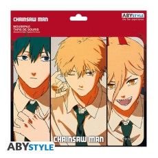 ABYstyle Chainsaw Man Flexible Mousepad 23.5 x 19.5 cm - Denji / Aki / Power - Peles paliktnis
