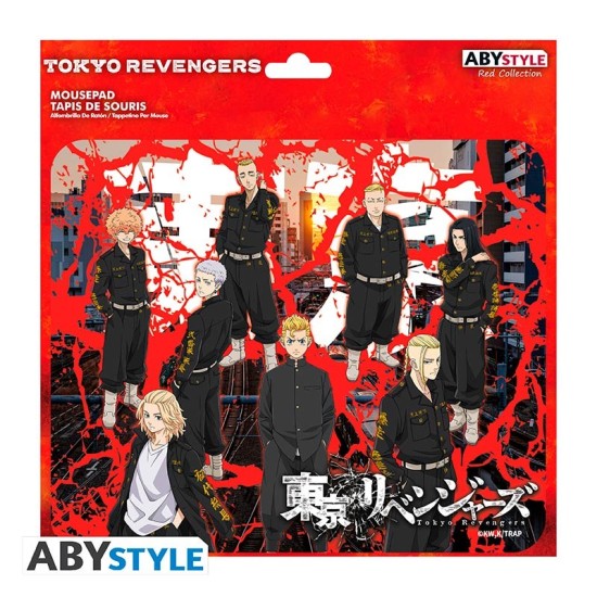 ABYstyle Tokyo Revengers Flexible Mousepad 23.5 x 19.5 cm - Takemichi & Toman - Peles paliktnis