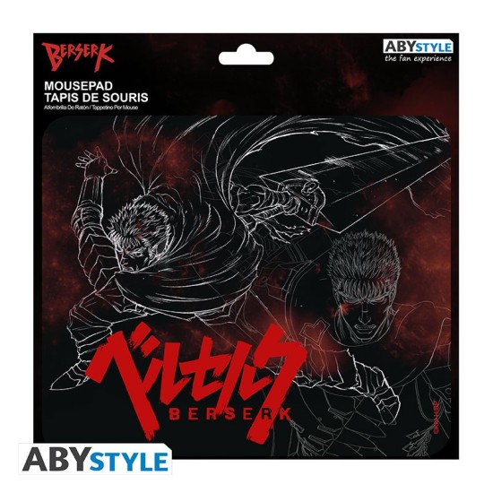 ABYstyle Berserk Flexible Mousepad 23.5 x 19.5 cm - Guts - Peles paliktnis