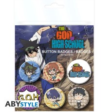 ABYstyle The God of High School Pin Badge Pack (6 pcs.) - Jin Mori & Friends