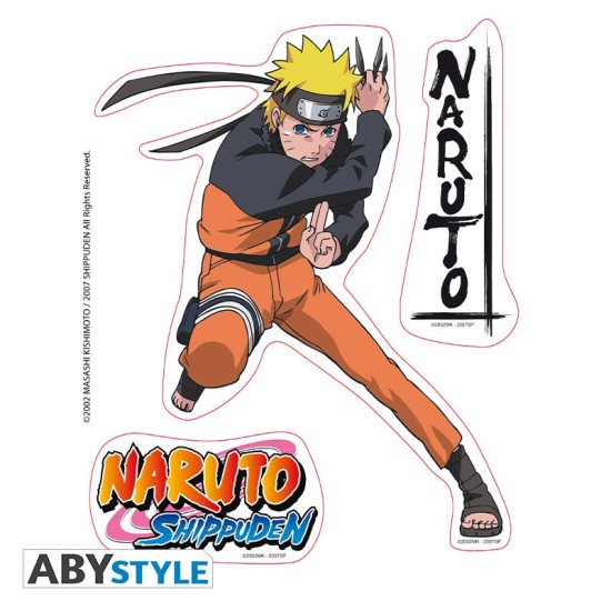 ABYstyle Naruto Stickers 2 sheets / 16 x 11cm - Naruto / Jiraiya - Uzlīmju komplekts