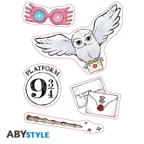 ABYstyle Harry Potter Stickers 2 sheets / 16 x 11cm - Magical Objects 2 - Uzlīmju komplekts