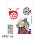 ABYstyle FullMetal Alchemist Stickers 2 sheets / 16 x 11cm - Alchemists - Uzlīmju komplekts