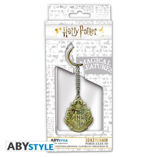 ABYstyle Harry Potter Keychain - Hogwarts Crest - Metālisks atslēgu piekariņš