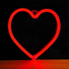 Forever Decorative Neon LED Light 21 x 20 x 2 cm (3xAA Batteries or USB plug) - Сердце - Декоративная неоновая LED лампа