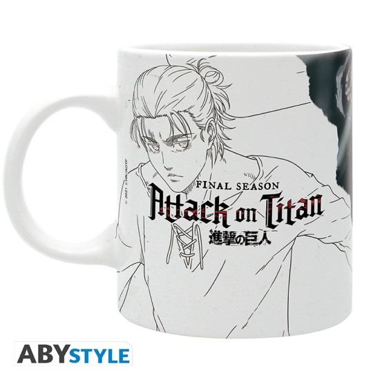 ABYstyle Attack on Titan Ceramic Mug 320ml - S4 key art - Krūze