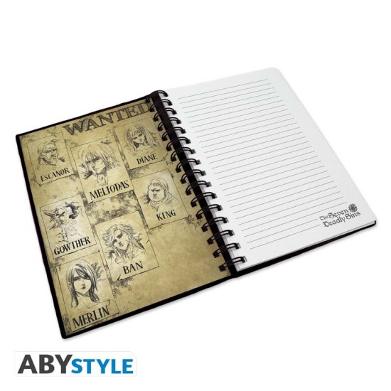 ABYstyle The Seven Deadly Sins A5 Notebook 21 x 16cm - Meliodas and the Sins - Klade