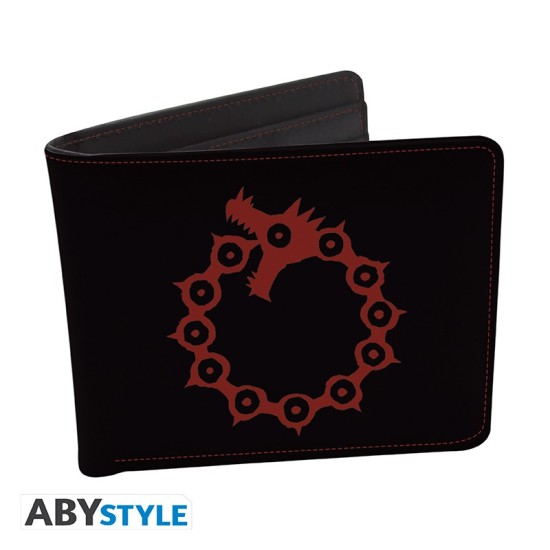 ABYstyle The Seven Deadly Sins Gift Set Wallet / Keychain - Emblem - Komplekts maks / atslēgu piekariņš