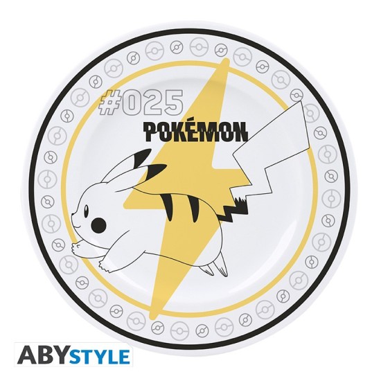 ABYstyle Pokemon Set of Porcelain Plates (4 pcs.) - Starters - Porcelāna šķīvis (4 gab.)