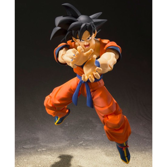 Tamashii Nations Dragon Ball Z Raised on Earth Figure 14cm - Son Goku Saiyan - Plastmasas figūriņa