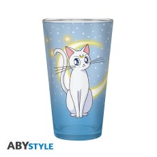 ABYstyle Sailor Moon Large Glass 400ml - Luna & Artemis