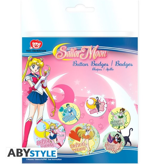 ABYstyle Sailor Moon Pin Badge Pack (6 pcs.) - Mix - Piespraude