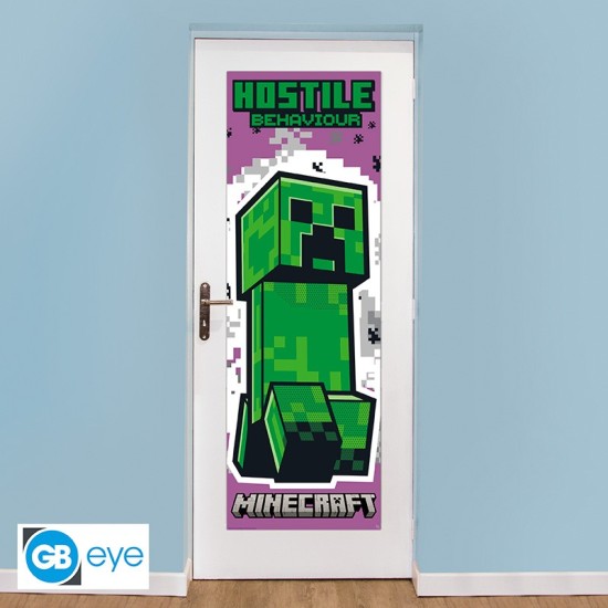 ABYstyle Minecraft Door Poster 53 x 158 cm - Creeper - Durvju plakāts