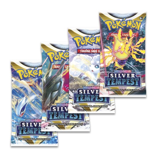 Pokemon Super Card Game TCG Trading Cards - Sword & Shield Silver Tempest assorted EN - Kāršu spēle