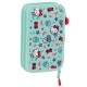 Safta Hello Kitty Sea Lovers double Pencil Case 20 x 13 x 4cm (28 items included) - Penālis ar diviem nodalījumiem / ar 28 priekšmetiem komplektā