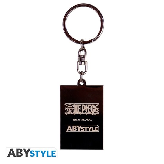 ABYstyle One Piece Keychain - Wanted Luffy - Metālisks atslēgu piekariņš