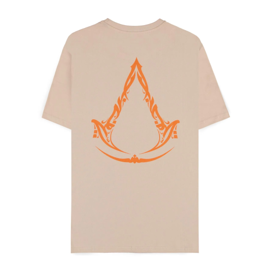 Difuzed Assassin's Creed Mirage Snake Short Sleeved T-shirt - S izmērs / Bēšs - Vīriešu kokvilnas T-krekls