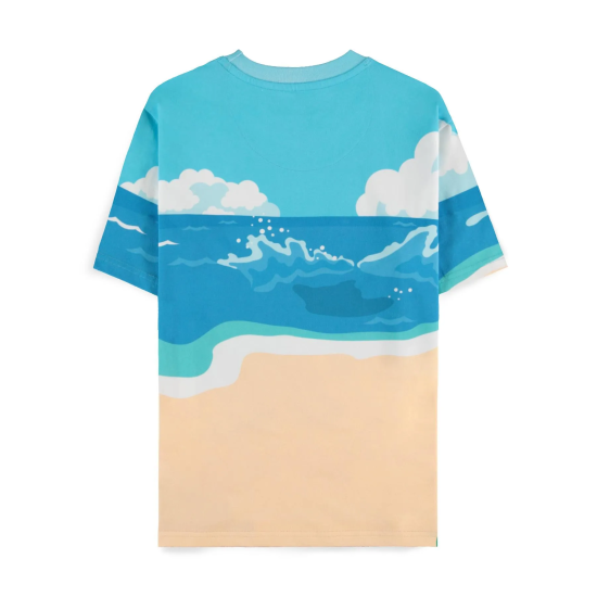 Difuzed Pokemon Beach Day Short Sleeved T-shirt - S izmērs / Krāsains - Sieviešu kokvilnas T-krekls