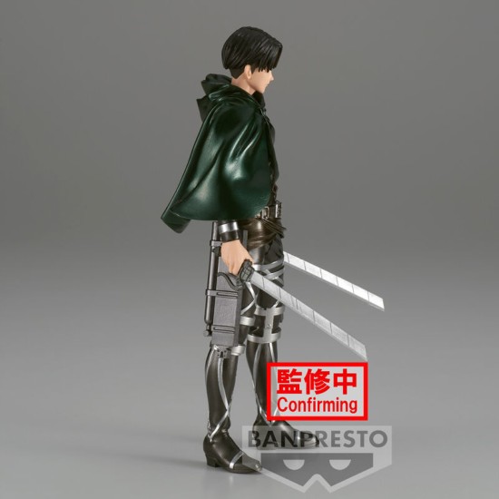 Banpresto Attack On Titan The Final Season 10th Anniversary Figure 16cm - Levi - Plastmasas figūriņa