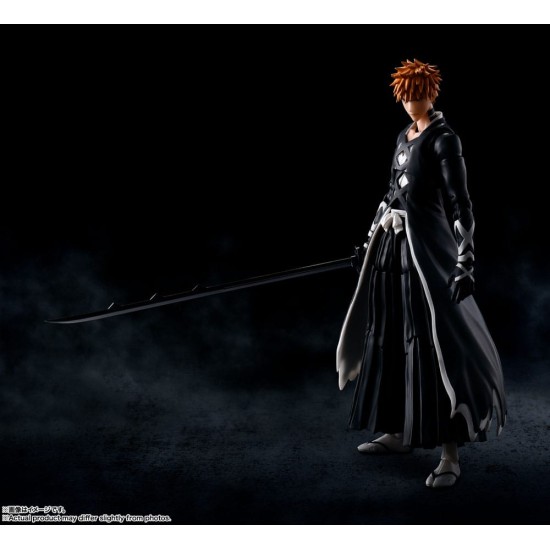 Tamashii Nations Bleach: Thousand-Year Blood War S.H. Figuarts Action Figure 16cm - Ichigo Kurosaki (Bankai Tensa Zangetsu) - Plastmasas figūriņa