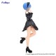 Furyu Re:Zero Starting Life in Another World Trio-Try-iT ver. Black Figure 21cm - Rem Girly Outfit - Plastmasas figūriņa