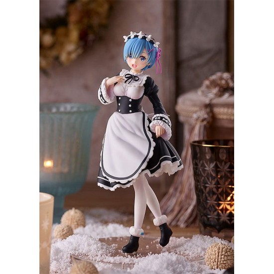 Good Smile Company Re:Zero Starting Life in Another World Ver. Ice Season Figure 17cm - Rem Pop Up Parade - Plastmasas figūriņa