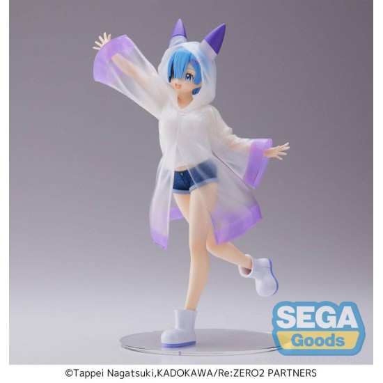 Sega Re:Zero Starting Life in Another World Luminasta Figure 21cm - Rem Day After the Rain - Plastmasas figūriņa