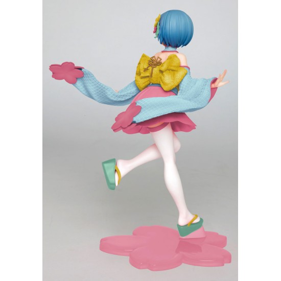 Taito Prize Re:Zero Precious Ver. Renewal Edition Figure 23cm - Rem Sakura - Plastmasas figūriņa