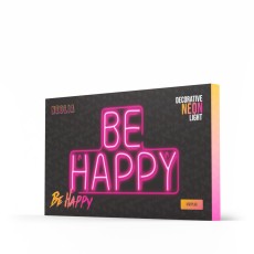 Forever Neolia Decorative Neon Plexi LED Light 39 x 23 x 2 cm (USB Plug) - Be Happy - Декоративная неоновая LED лампа