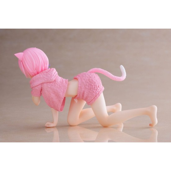 Taito Prize Re:Zero Desktop Cute Ver. Cat Roomwear Figure 13cm - Ram - Plastmasas figūriņa